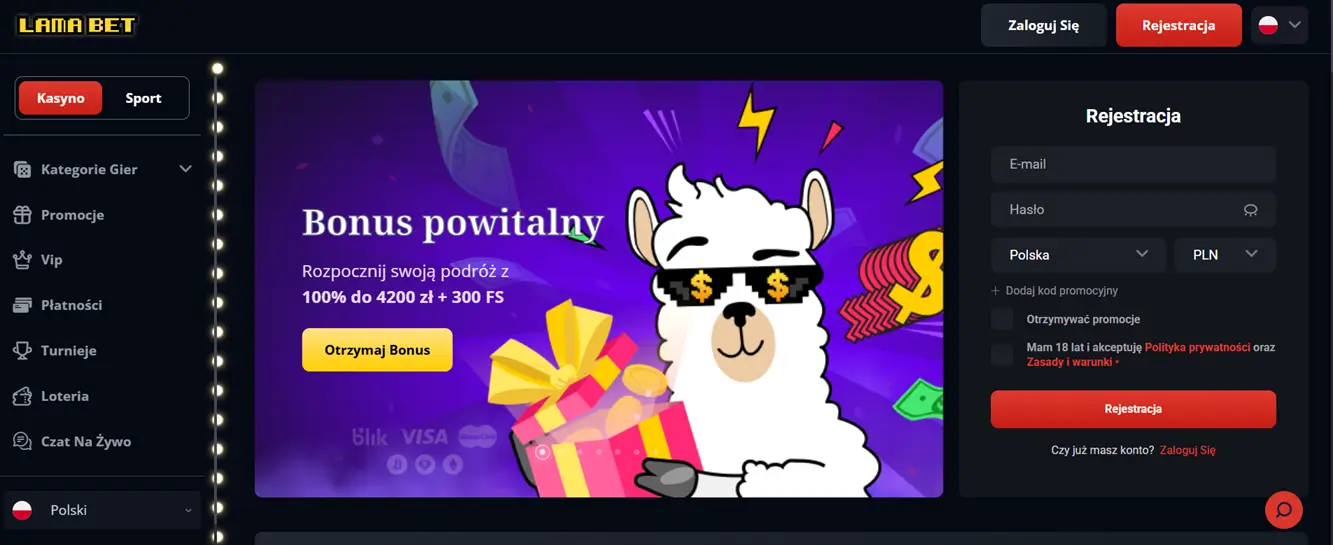 Strona główna LamaBet Casino